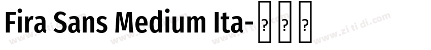 Fira Sans Medium Ita字体转换